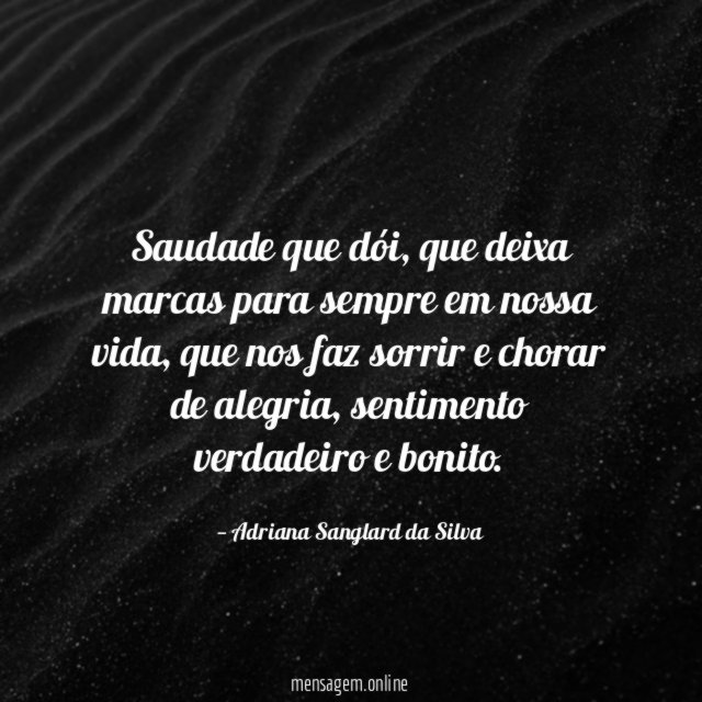 Saudade que dói