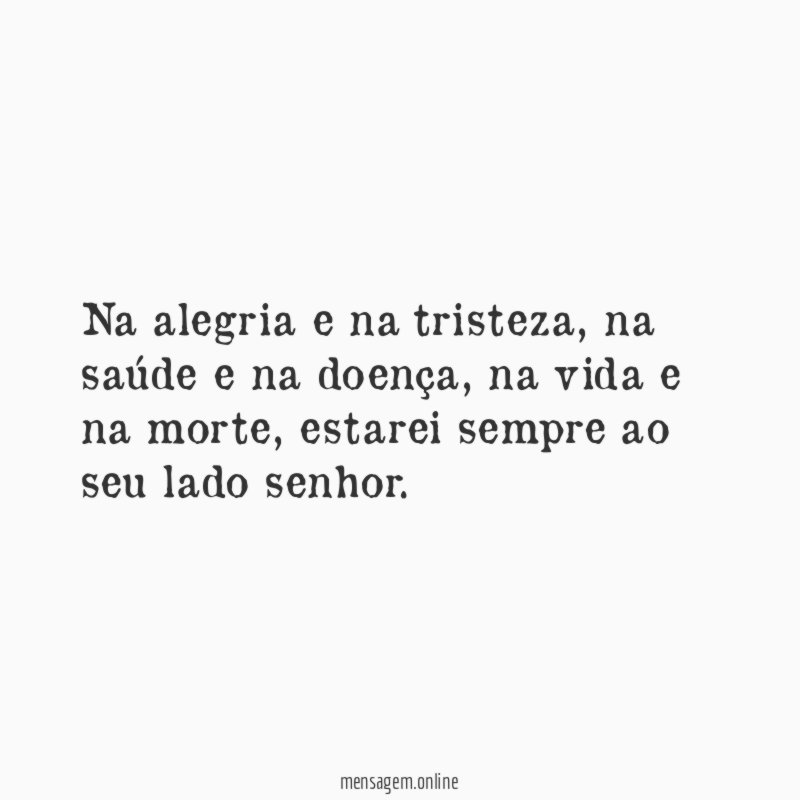 Na alegria e na tristeza