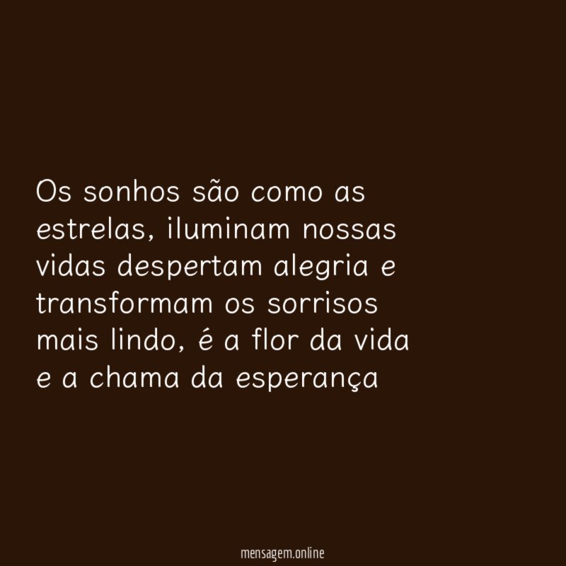 os sonhos são como as estrelas