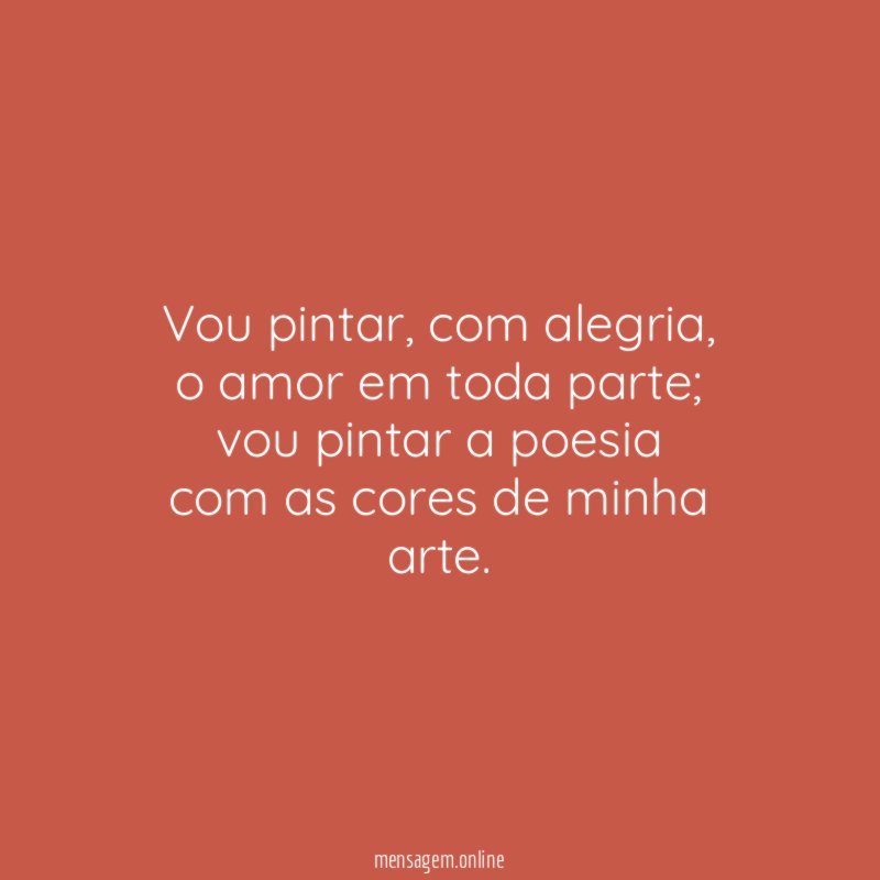 Vou pintar