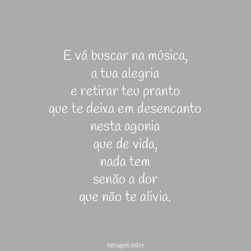 e vá buscar na música