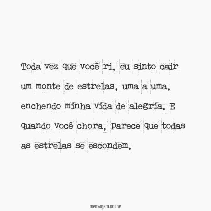 Toda vez que você ri