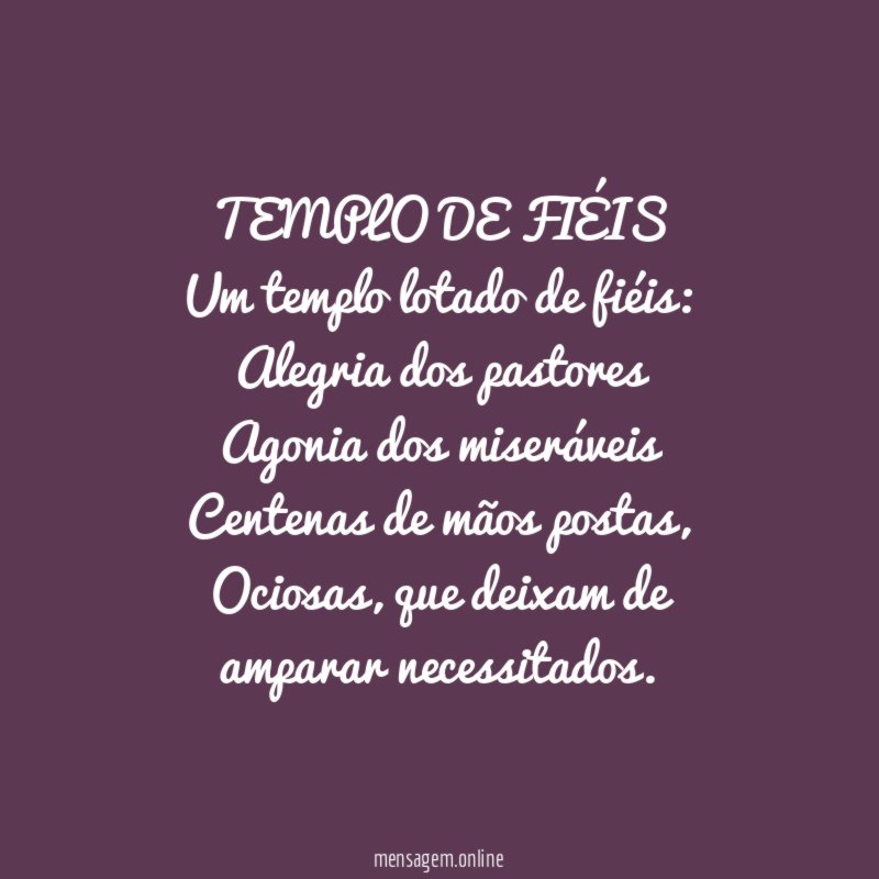 TEMPLO DE FIÉIS