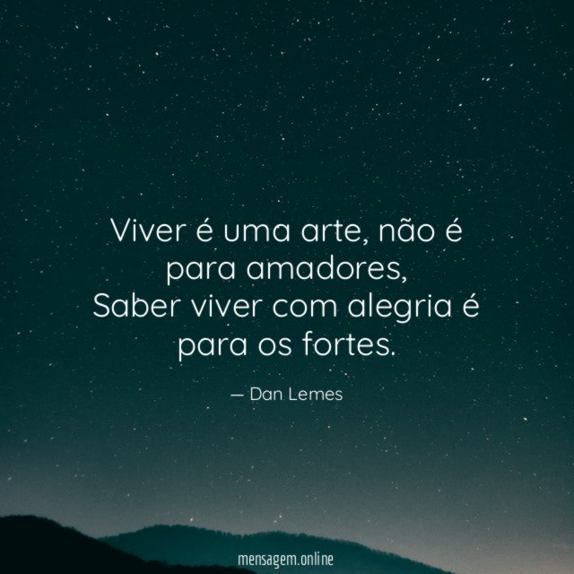 Viver é uma arte