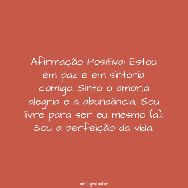 Afirmação Positiva