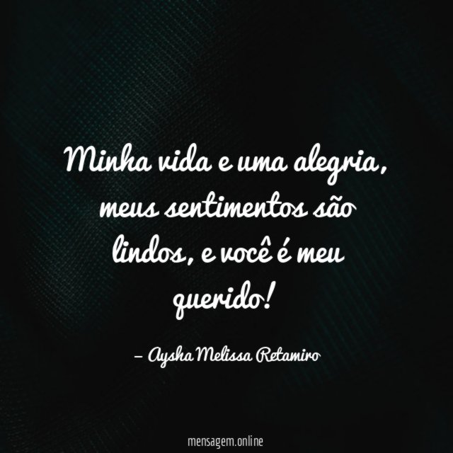 Minha vida e uma alegria