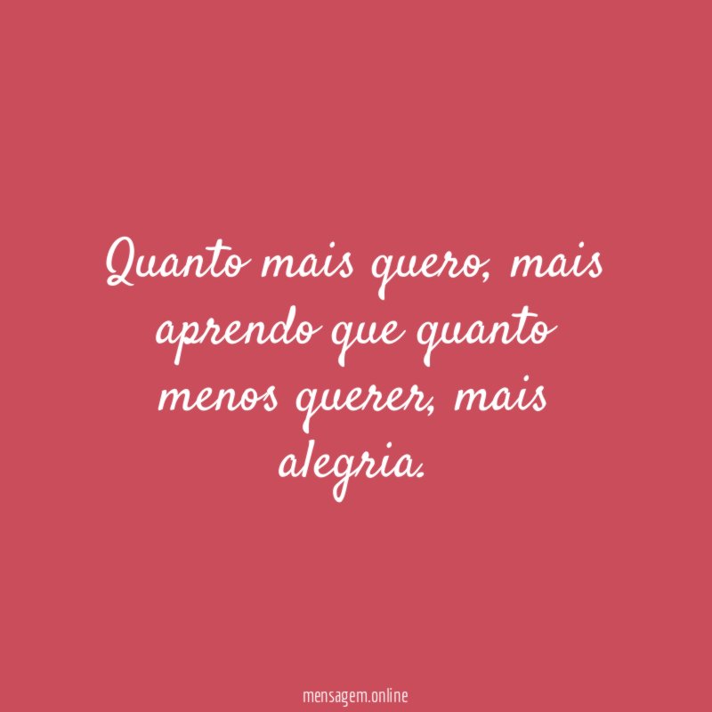 Quanto mais quero