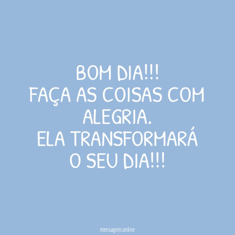 Bom dia