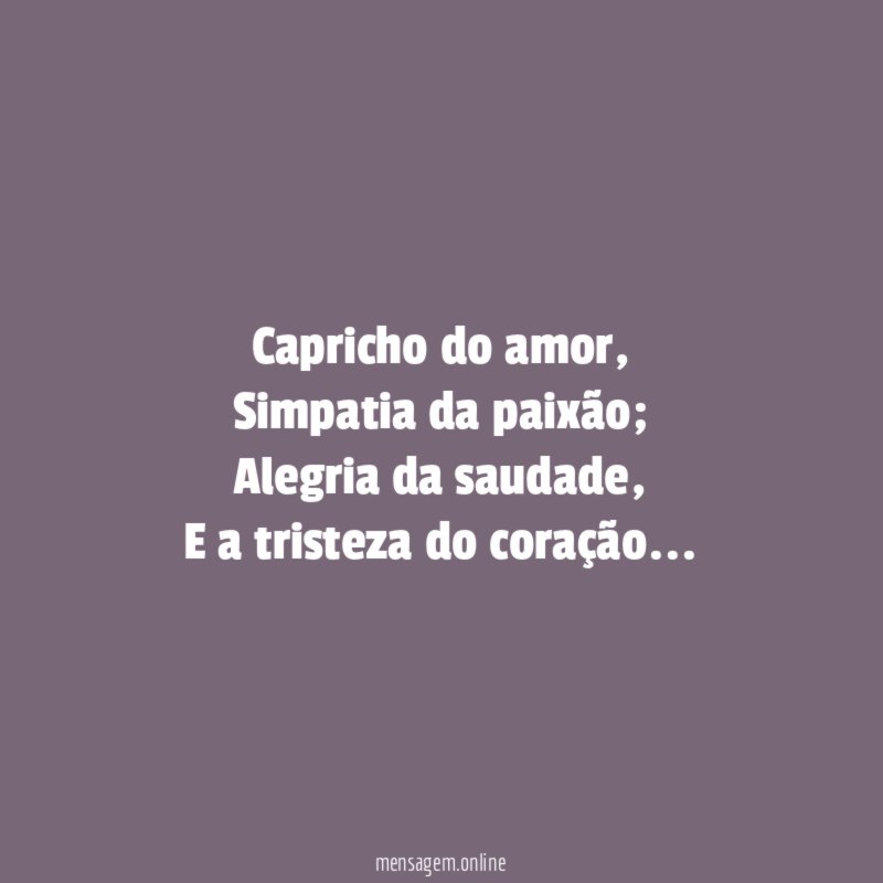 Capricho do amor