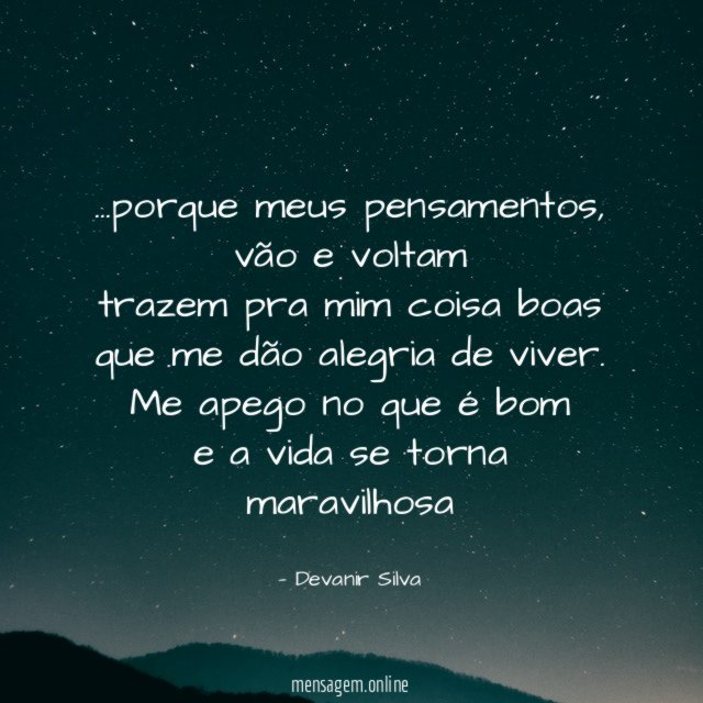 porque meus pensamentos