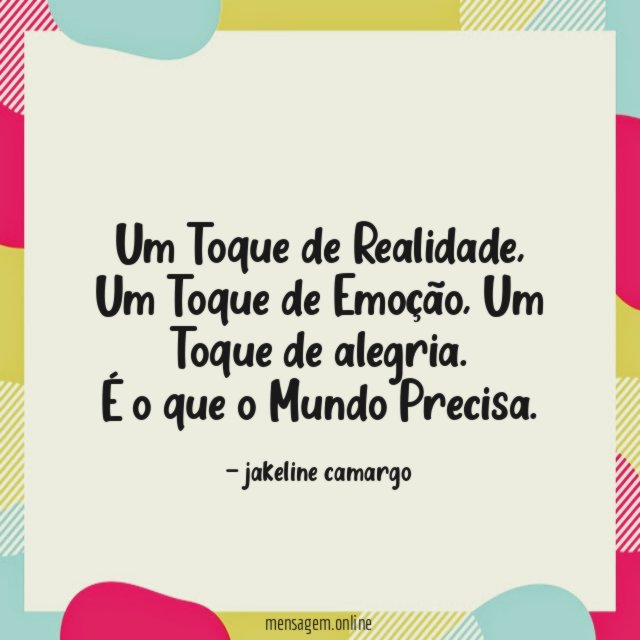 Um Toque de Realidade