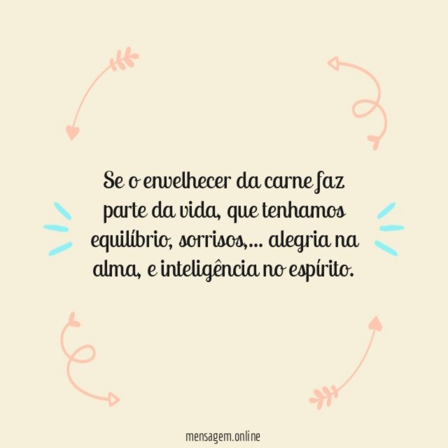 Se o envelhecer da carne faz parte da vida
