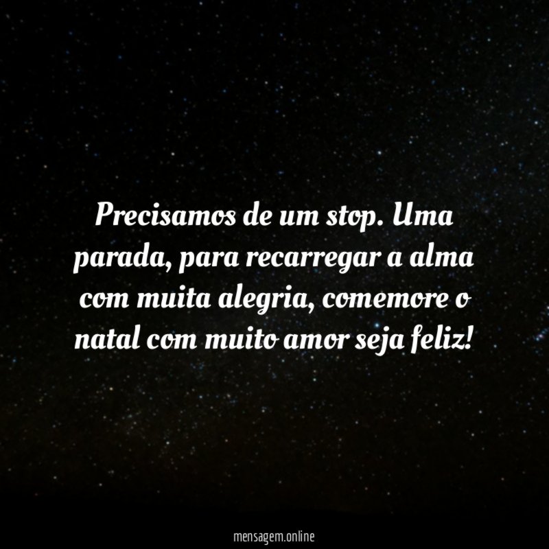 Precisamos de um stop