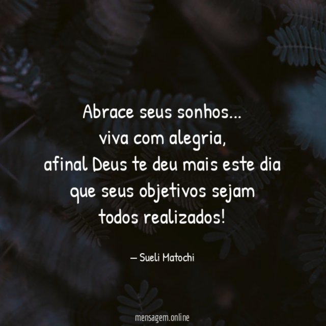 Abrace seus sonhos