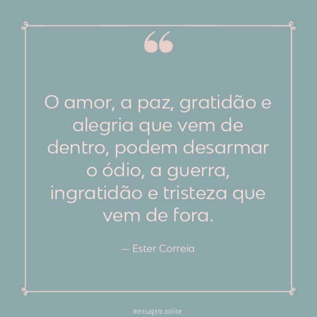 O amor