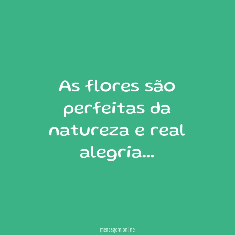 As flores são perfeitas da natureza e real alegria