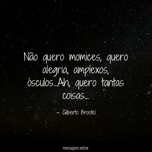 Não quero momices