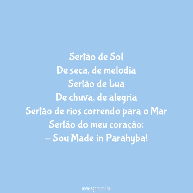 Sertão de Sol De seca