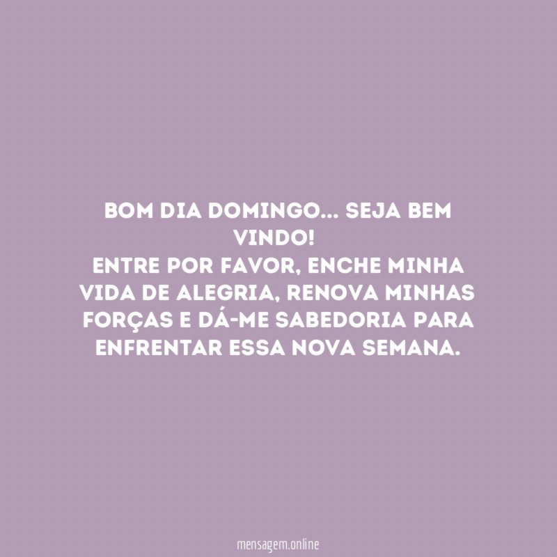 Bom Dia Domingo