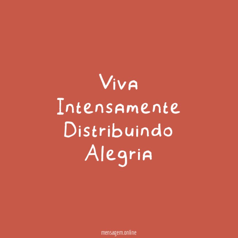 Viva Intensamente Distribuindo Alegria