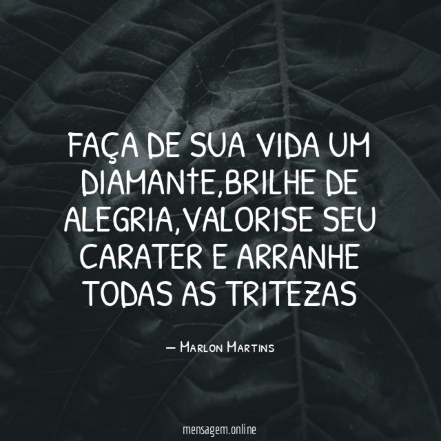 faça de sua vida um diaman†e
