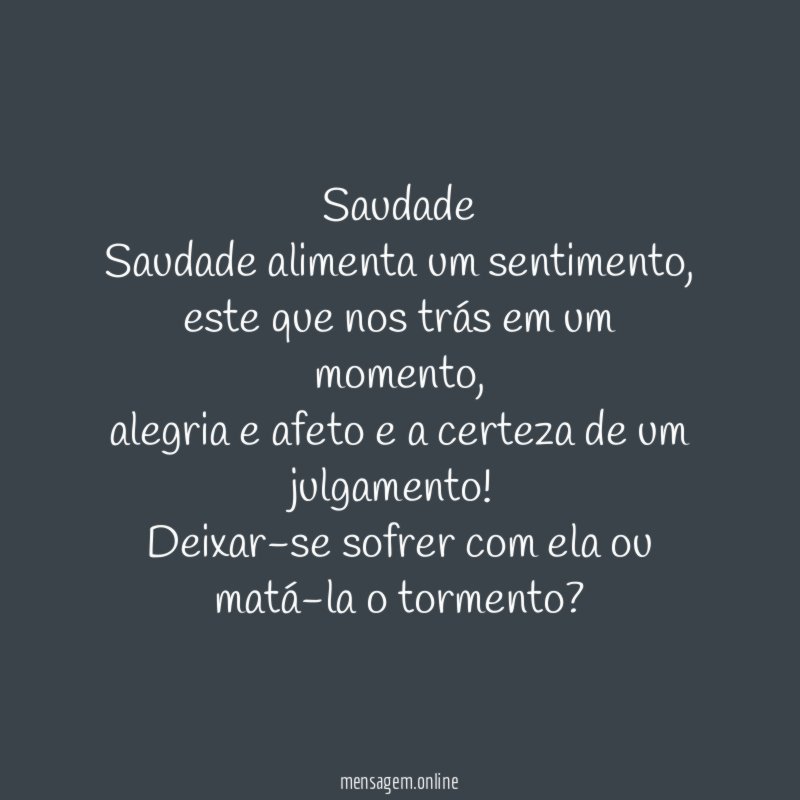Saudade