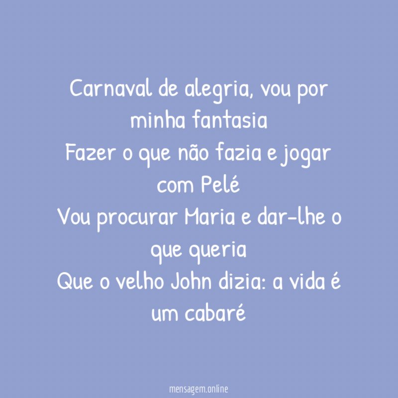 Carnaval de alegria