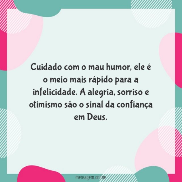 Cuidado com o mau humor