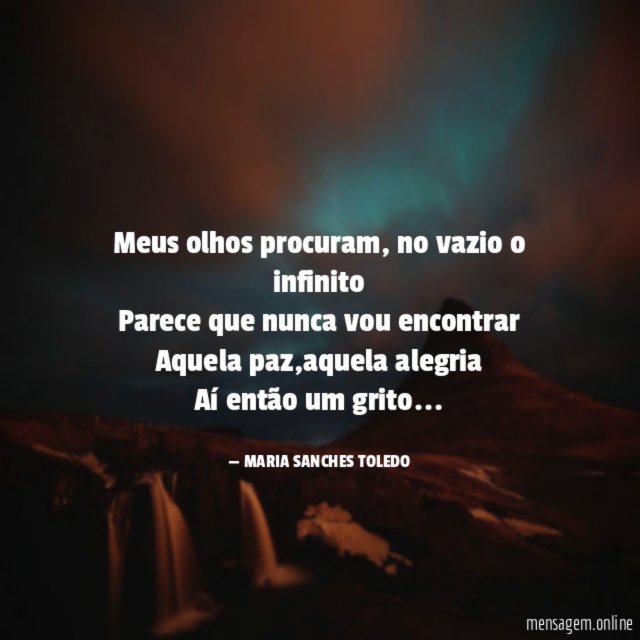 Meus olhos procuram