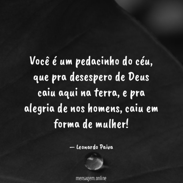 Você é um pedacinho do céu