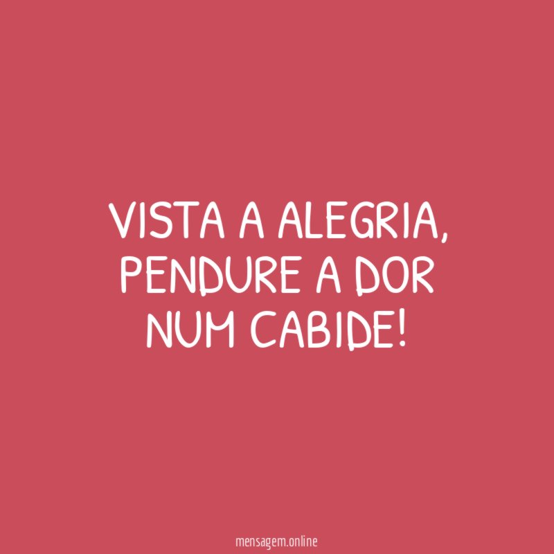 Vista a alegria