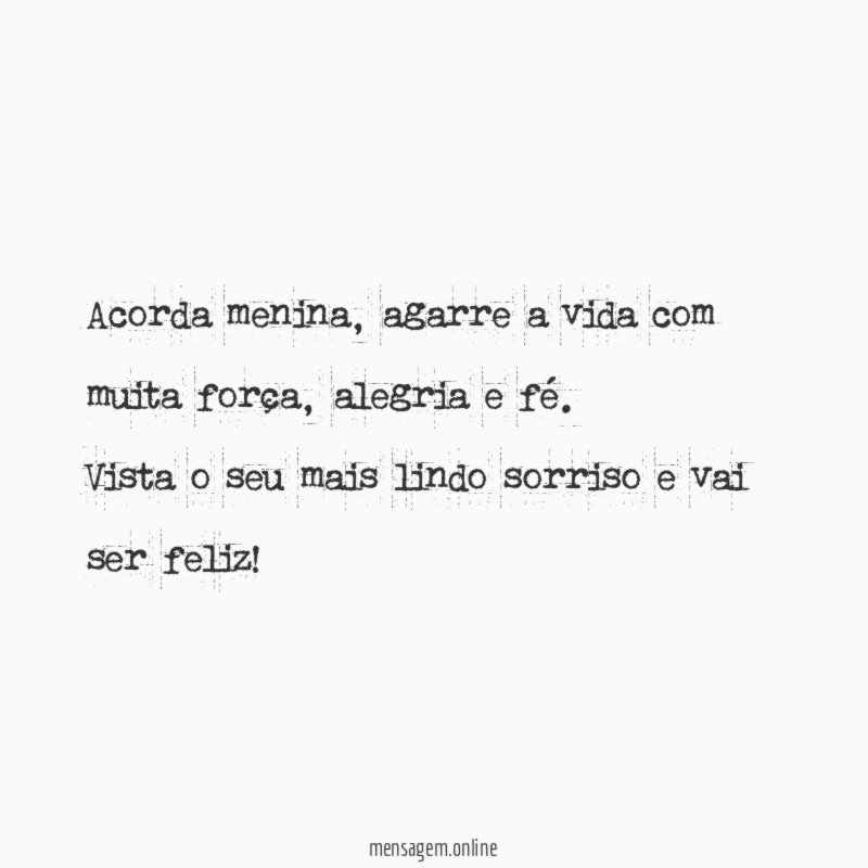 Acorda menina