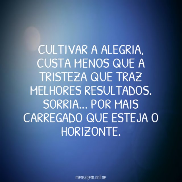 Cultivar a alegria