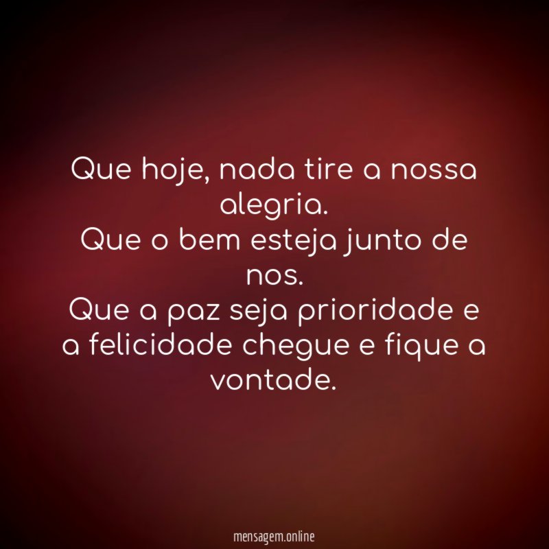 Que hoje