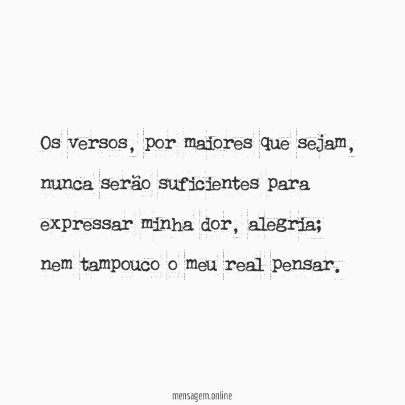 Os versos