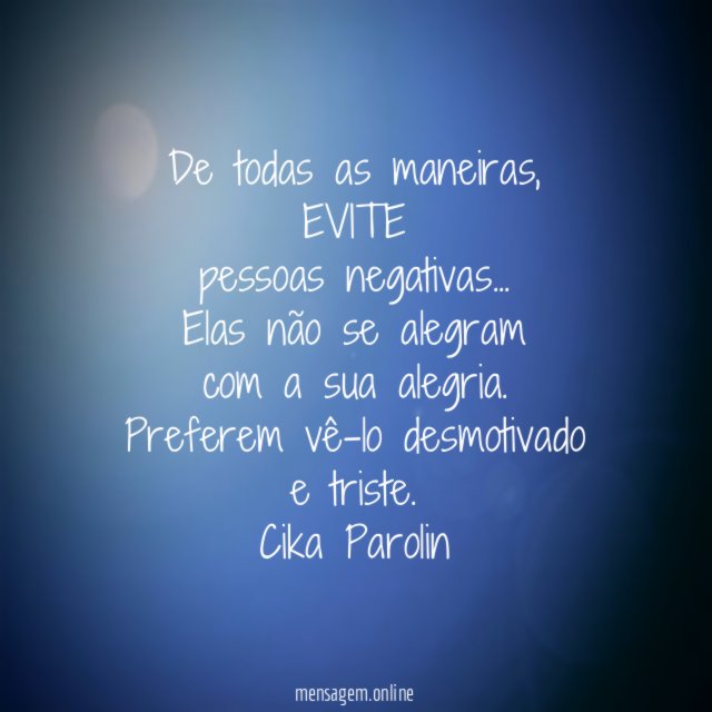 De todas as maneiras