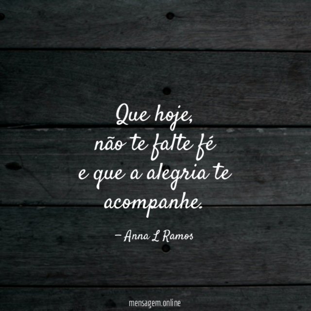 Que hoje