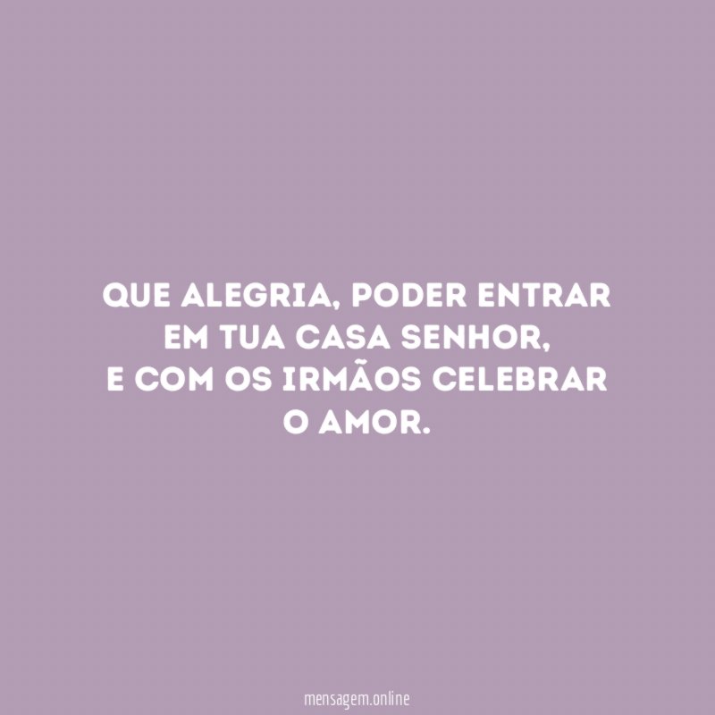 Que alegria
