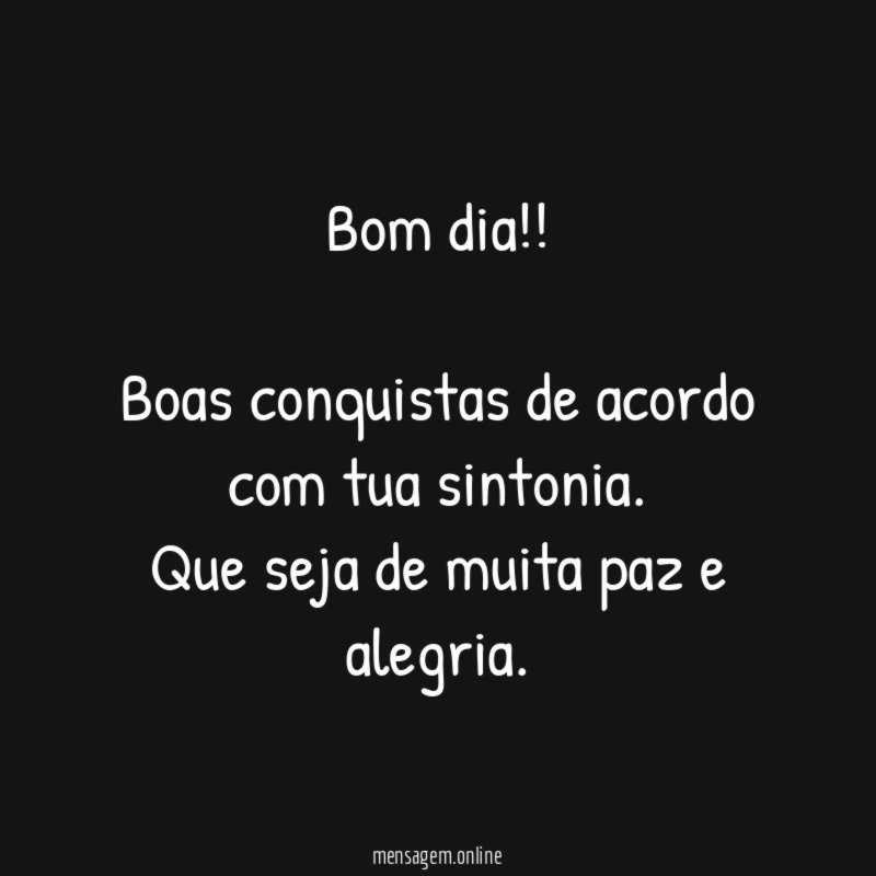 Bom dia