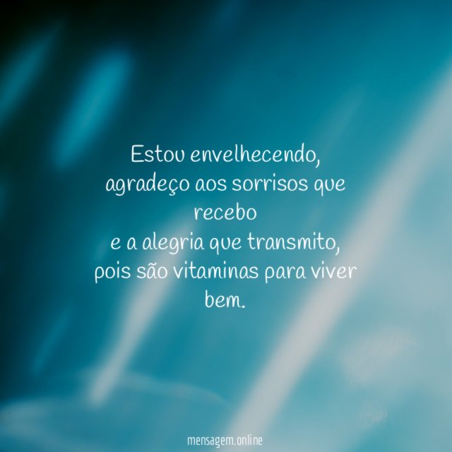 Estou envelhecendo