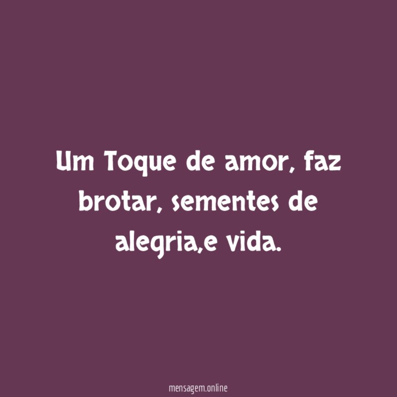 Um Toque de amor