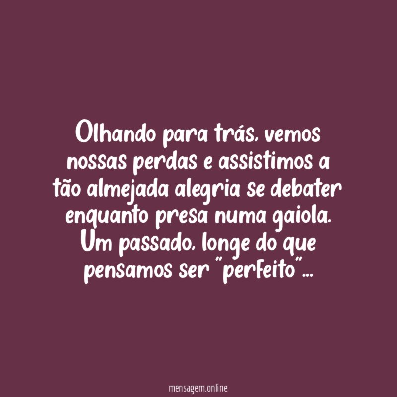 Olhando para trás