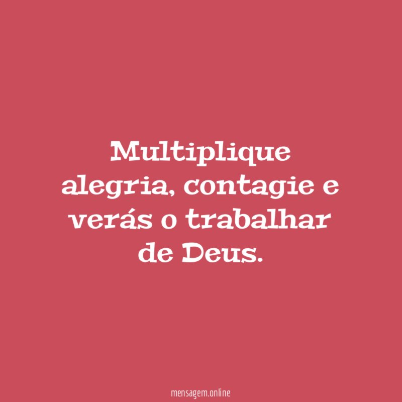 Multiplique alegria