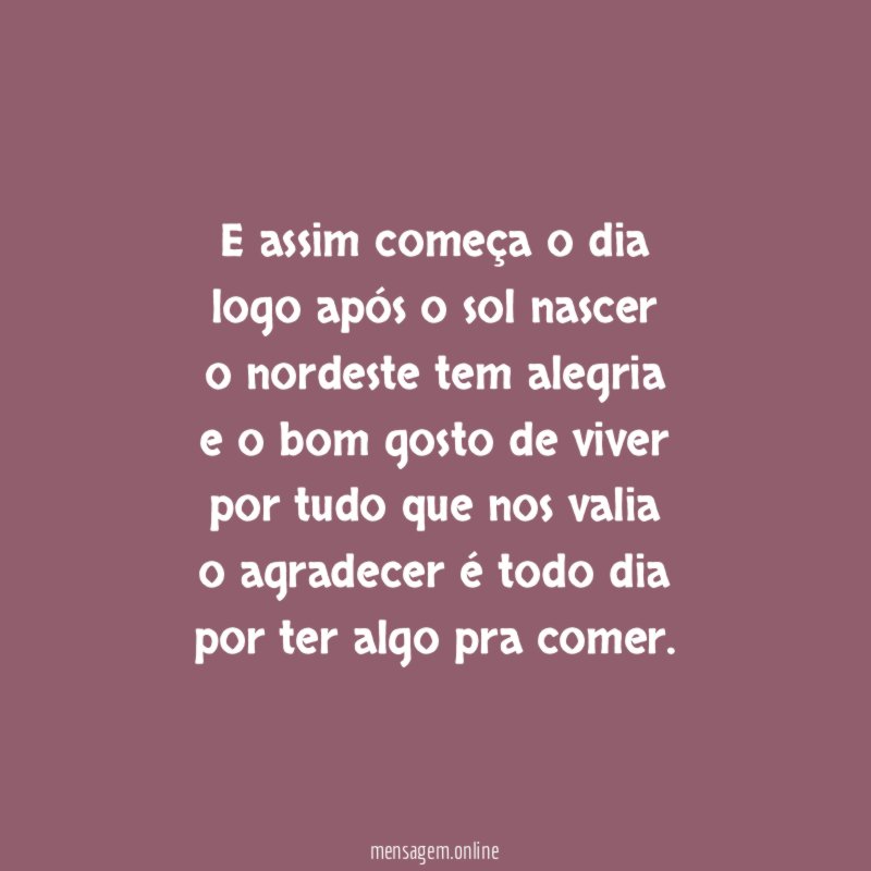 E assim começa o dia logo após o sol