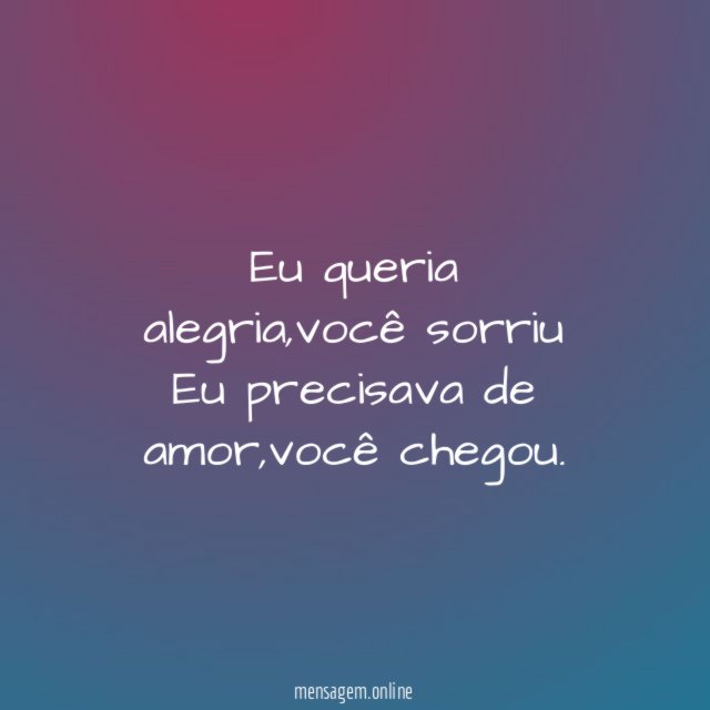 Eu queria alegria
