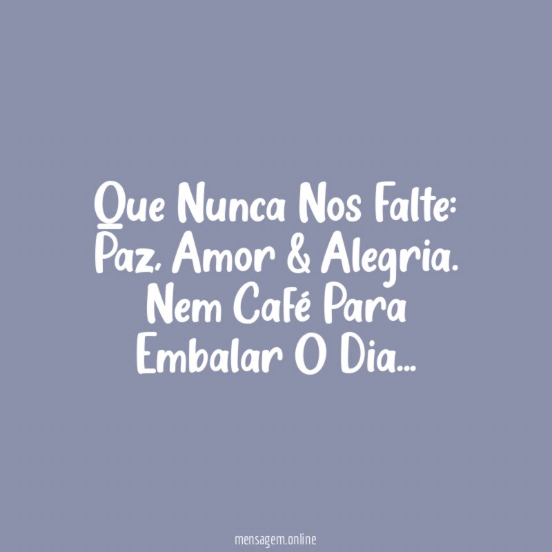 Que Nunca Nos Falte