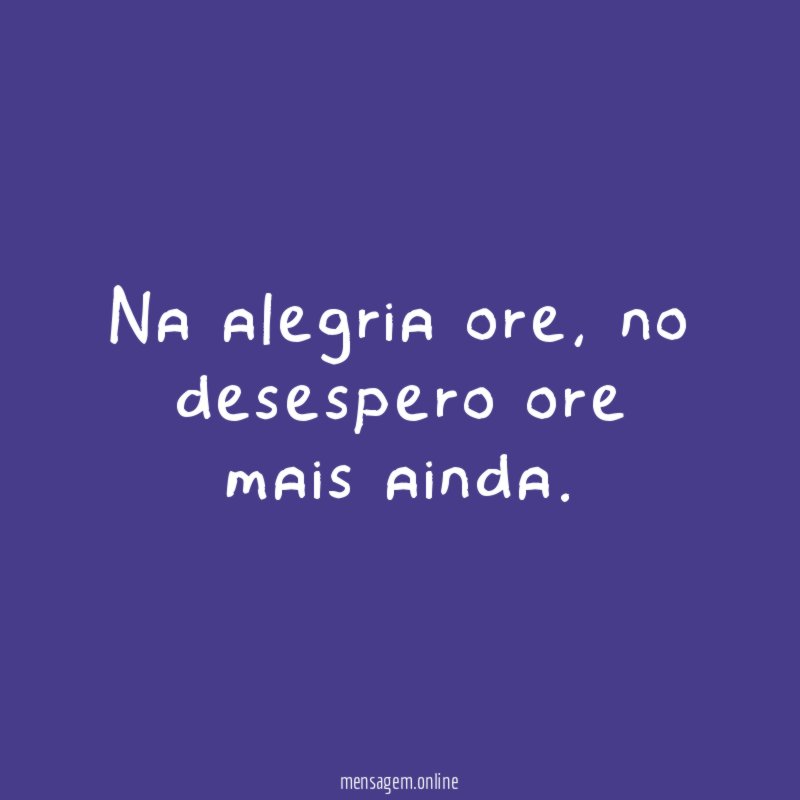 Na alegria ore