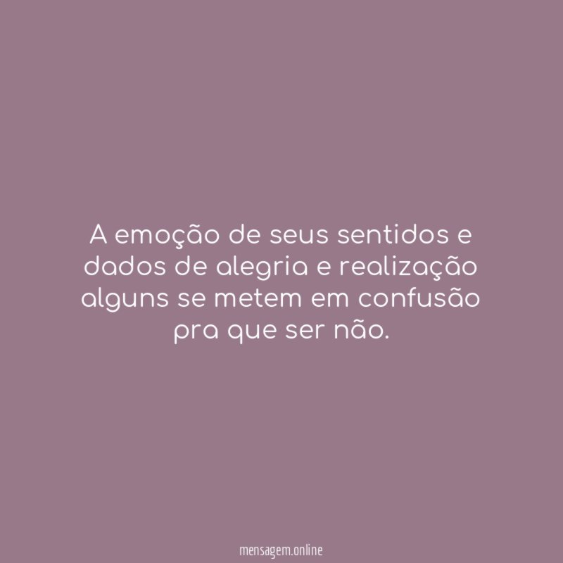 A emoção de seus sentidos e dados de