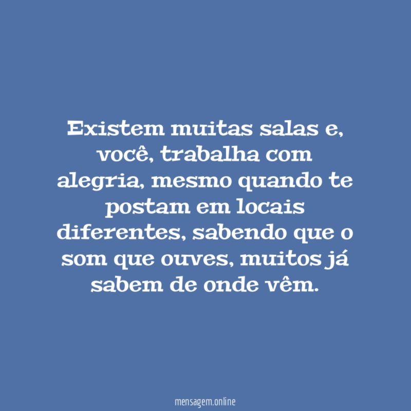 Existem muitas salas