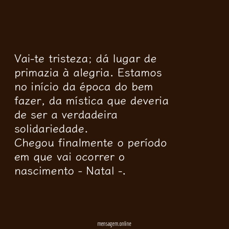 Vai-te tristeza